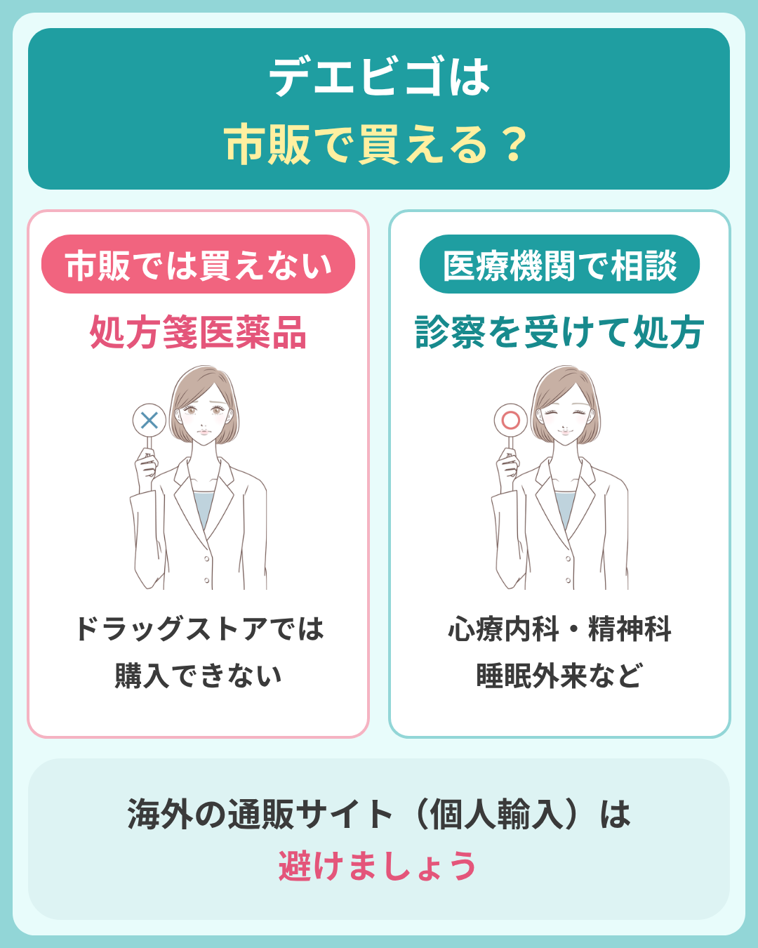 デエビゴは市販で買えるか
