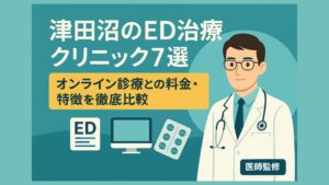 津田沼のED治療クリニック7選｜オンライン診療との料金・特徴を徹底比較【医師監修】