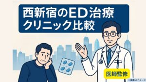 西新宿のED治療クリニック比較【医師監修】