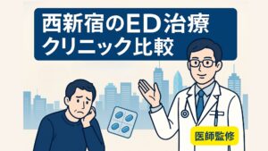 西新宿のED治療クリニック比較【医師監修】