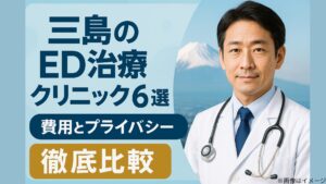 三島のED治療クリニック6選！費用とプライバシー徹底比較【医師監修】