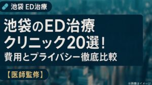 池袋のED治療クリニック20選！費用とプライバシー徹底比較【医師監修】