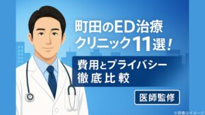 町田のED治療クリニック11選！費用とプライバシー徹底比較【医師監修】