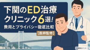 下関のED治療クリニック6選！費用とプライバシー徹底比較【医師監修】